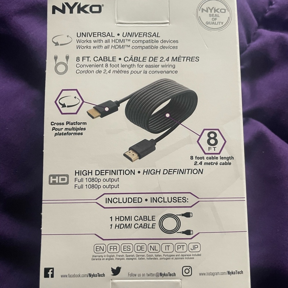 Nyko HDMI cable